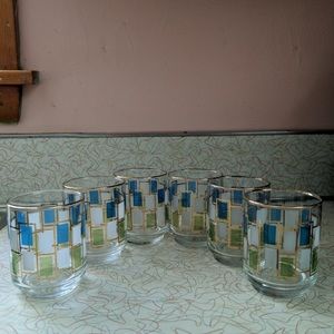 Mcm Drinkware (set of 6) / Rectangle Design